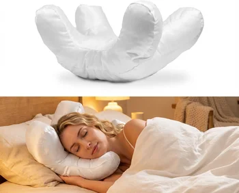 Anti-Wrinkle Beauty Sleep Pillow – Face & Back Sleeping Support Pillow with Pillowcase 1