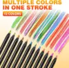 Rainbow Color Pencils for Kids, Concentric Gradient Crayons, Art Painting, Drawing Stationery, 10 PCs/Set, 7 Colors, Kawaii 4