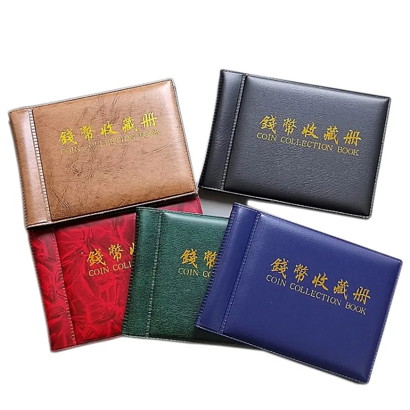 60 Pockets Coin Stamp Album Gifts Commemorative Coin Badges Collection Book Holder Tokens Album Organizer Storage Bags coins collection album,coin collection album,money collection album,stamp album inners