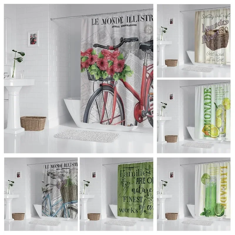 

House hold waterproof fabric household shower curtain accessories shower curtain240 * 200 home Animal retro style shower curtain