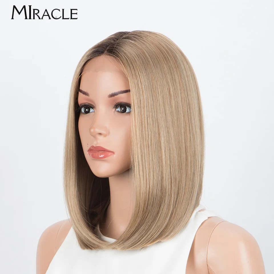 Synthetic Lace Front Wig 12&lsquo;&rsquo; High Temperature Middle Part Lace Wig For Black Women Cosplay Wigs lace front wig
