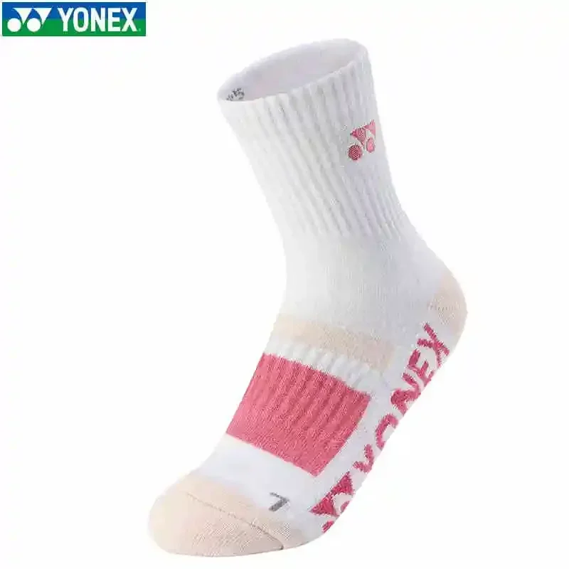 Badminton socks YONEX Professional Badminton Socks Durable Thick Bottom Non-slip Breathable Towel Socks Men and Women's Mid-tube