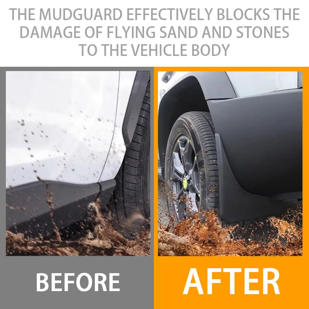 Car Fender Mud Flaps For CHERY JETOUR T2 Splash Guards MudFlaps Front Rear Wheel Mudguards 4pcs Auto Accessories car accessories