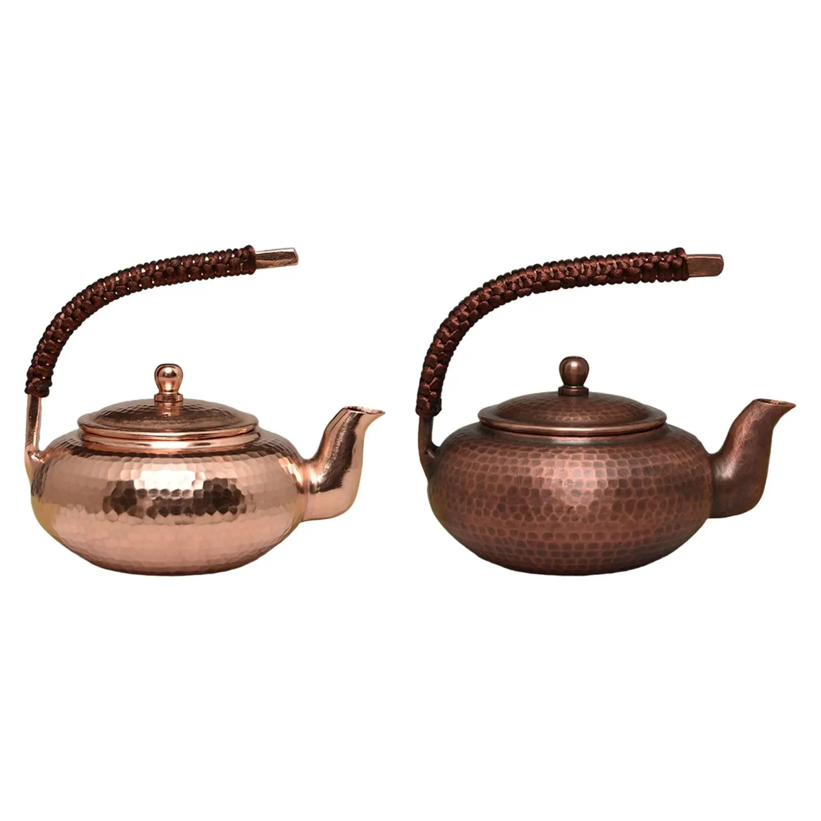 Copper Teapot Half Moon Handmade 500ml Traditional Copper Kettle Teapot