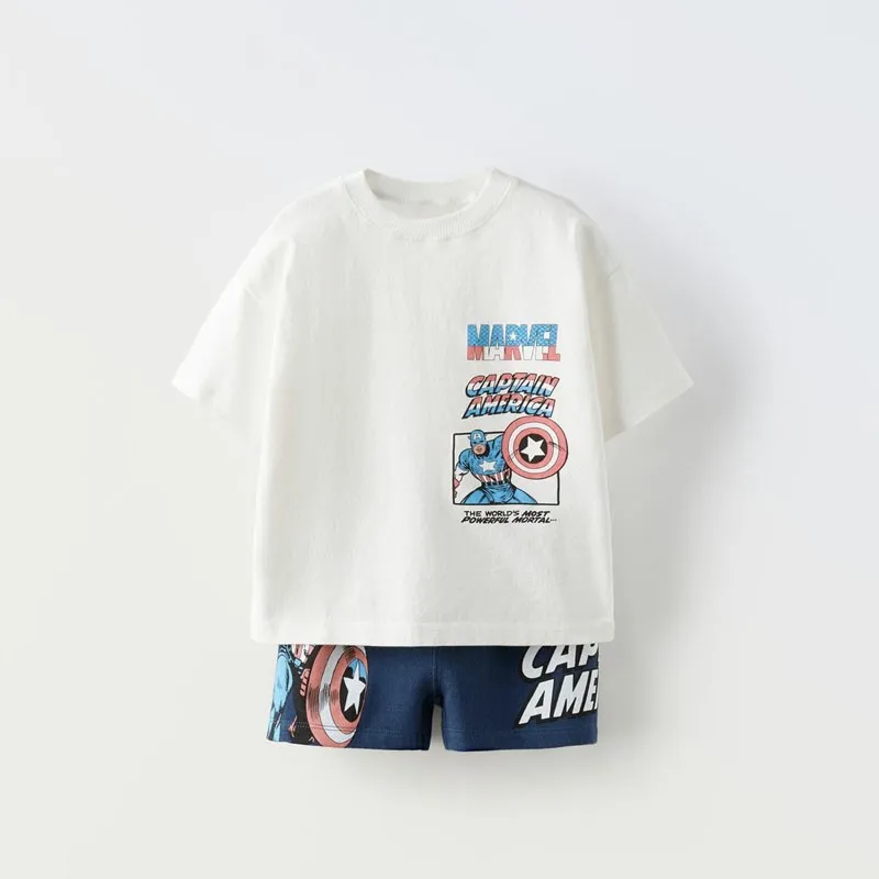 Black Suits Boys Child Short Sleeve Shorts Outfits Kids New Casual Sports Clothes Toddler New Solid Color Tracksuits Outer Wear 5