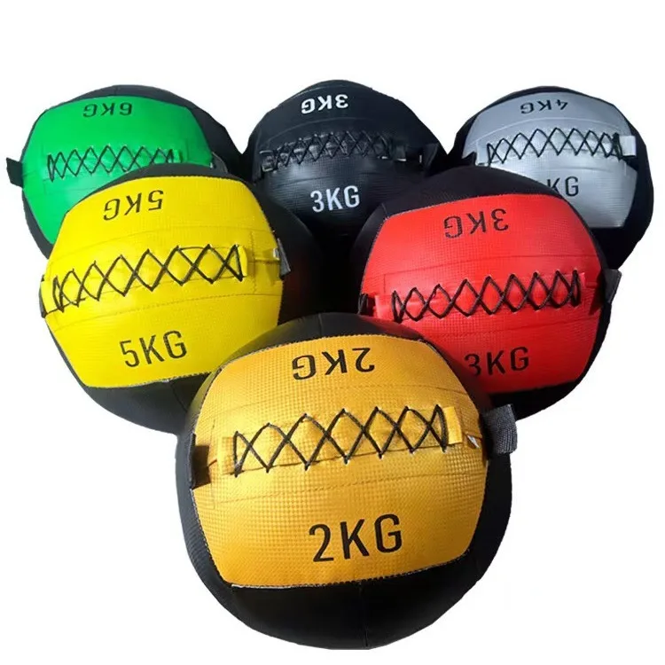 1 2 3 4 5 6 7 8 9 10 11 12 13 14 KG Weightlifting Gym Fitness Exercise PVC Wall Balls Soft Medicine Ball