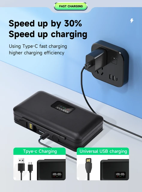 Caricabatterie 4 Canali Per Sony NP-FZ100 - Ricarica Rapida PD Per Fotocamere - Foto 5