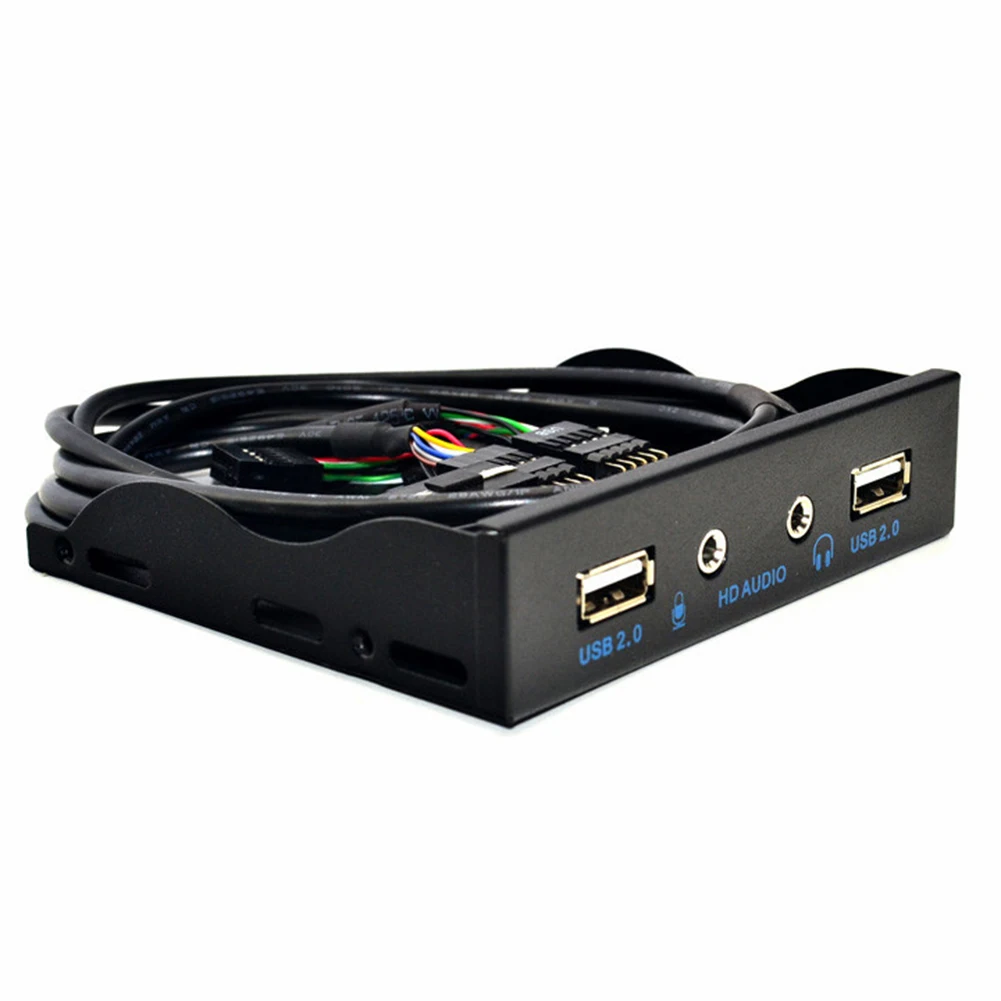 클래식 섬세한 PC 케이스 전면 패널 랙, 3.5 인치 9 핀-2 USB2.0 HD 오디오 3.5mm 플로피 어댑터, 핫 세일