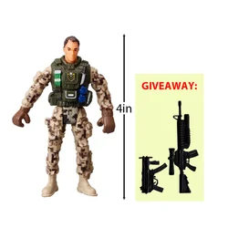 Elite Force Action Figure Toy - Military Soldier with Accessories for Children (Type 4)
