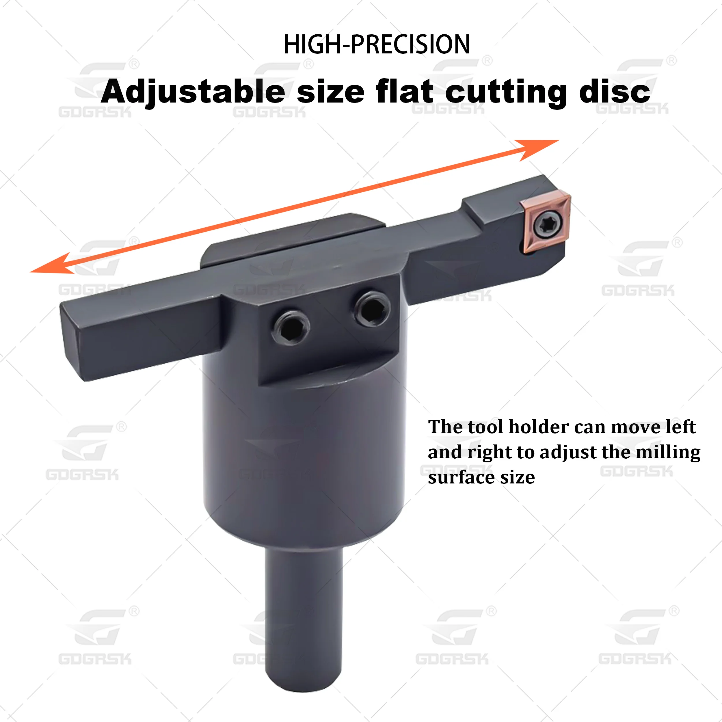 Adjustable End Face Flying Cutter Disc – C12-40-10x10 / C20-50-16x16 Flat Milling Cutter with TCMT Inserts for CNC Lathe & Machining 6