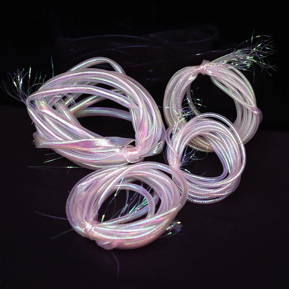 4 Mètres De Matériaux De Montage De Mouches Nacrées Blanches Tressées En