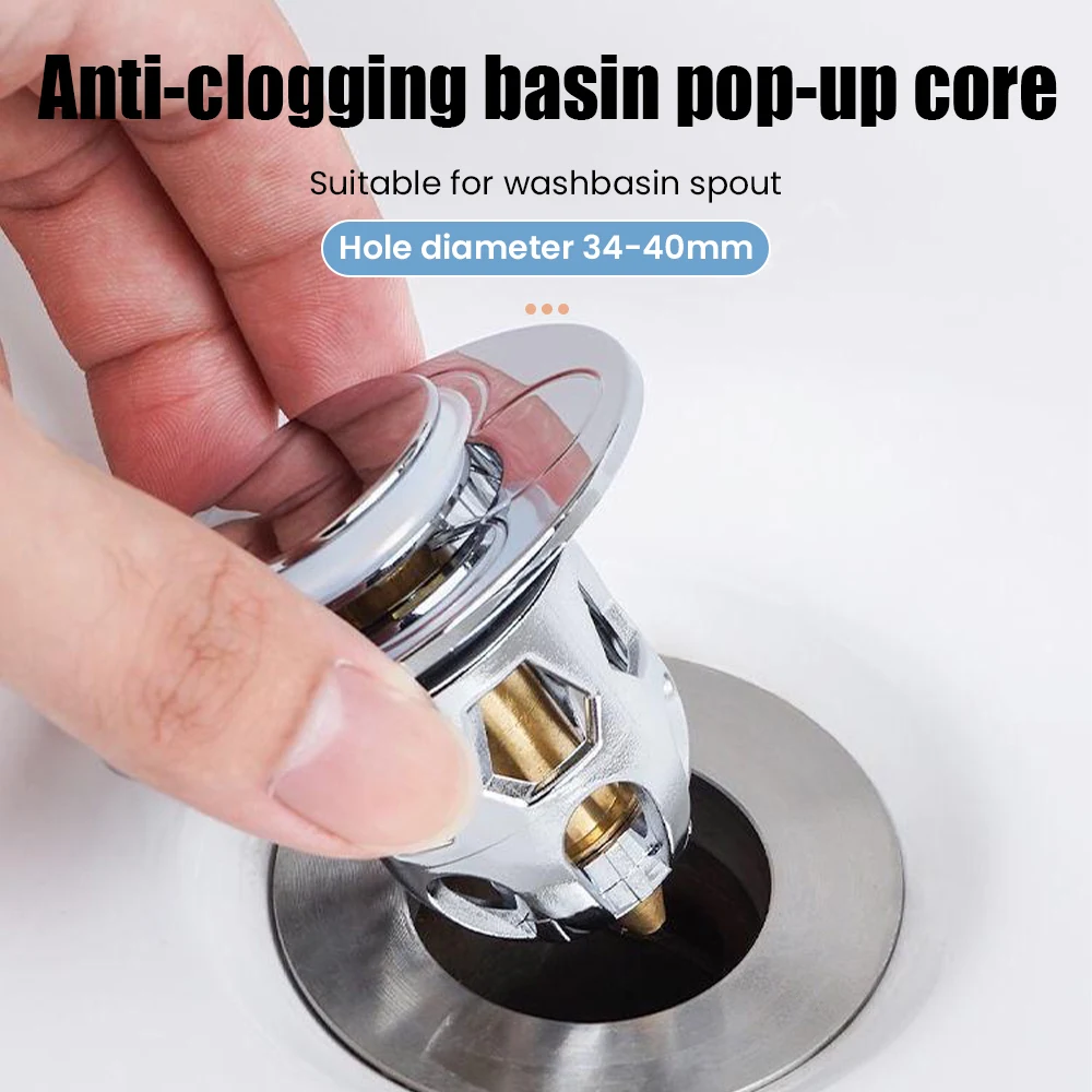 Drain Filter Water Filters Basin Drain Filter Washbasin Leakage Plug Washbasin Seiko Spring Core Launching Device Basin Sink Water Purifier