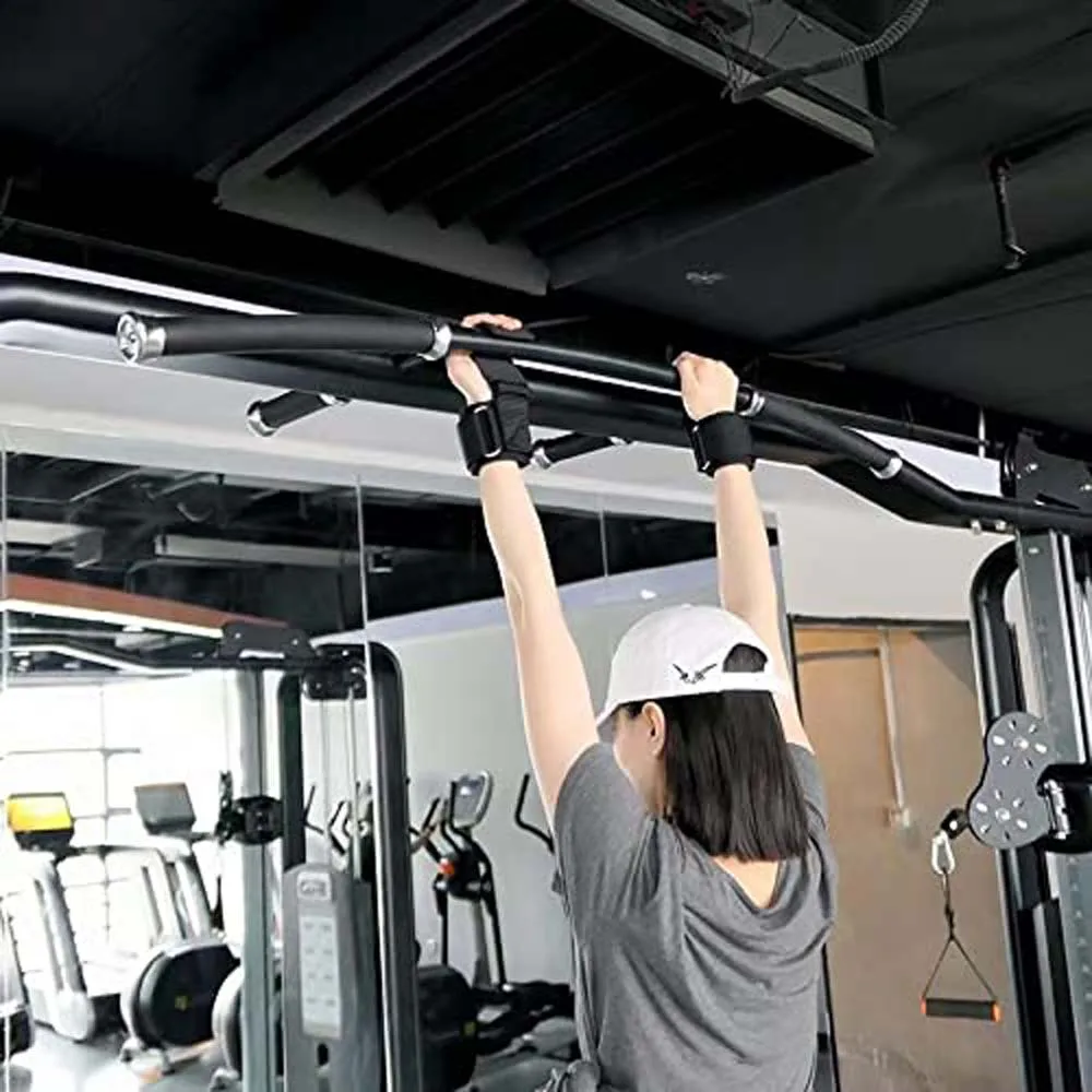 Weight Lifting Hook Grips Padded With Wrist Wraps Hand-Bar Powerlifting Gloves Heavy Duty Pull-ups Hooks Gym Training Straps 4