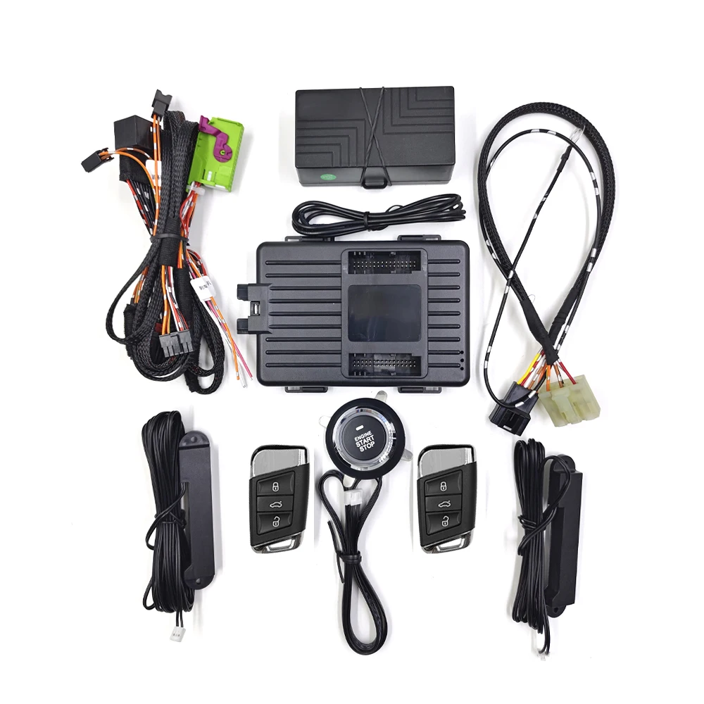 

Кнопка запуска и остановки для Volkswagen Bora 2019-22 г. В., кнопка запуска и остановки автомобиля, дистанционное управление с помощью приложения для мобильного телефона