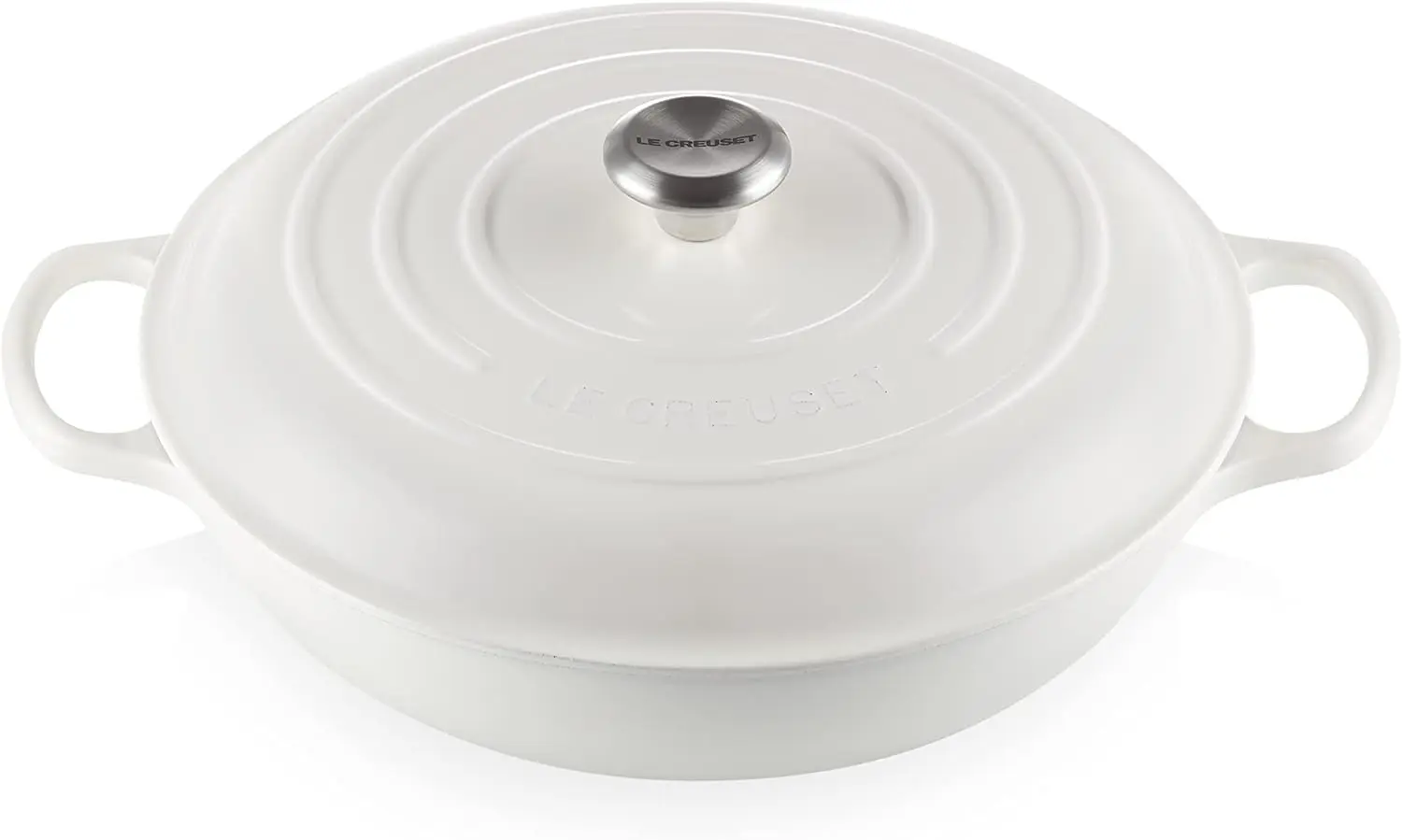 

Le Creuset Enameled Cast Iron Signature Braiser, 5 qt. , White