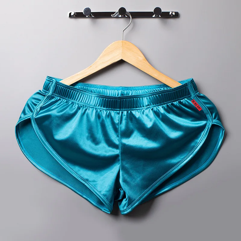 Men Swim Trunks Sports Running Shorts Fitness Trunks Mesh Breathable Sexy Briefs Home Wear Jogger Shorts Male Summer Beachwear