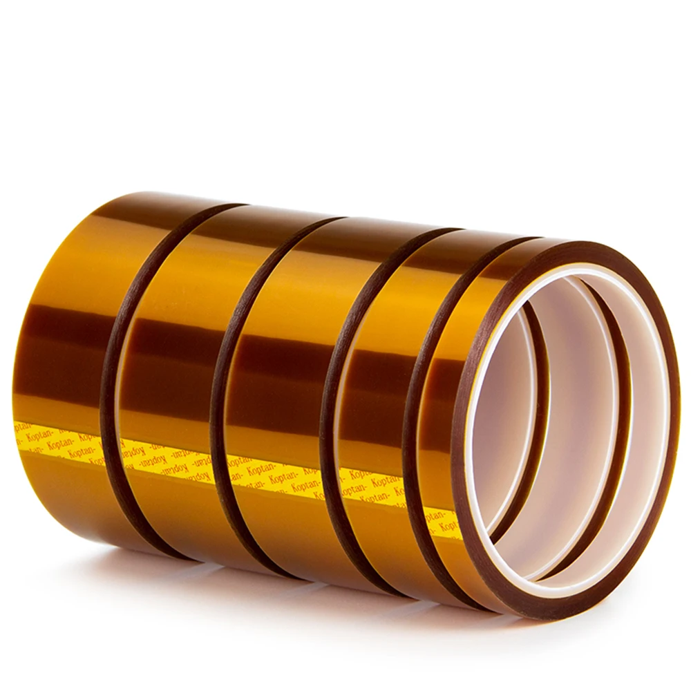 Fita Dupla Face Kapton Fita Adesiva de Alta Temperatura Poliimida Resistente ao Calor 01 mm de Espessura 10m por Rolo