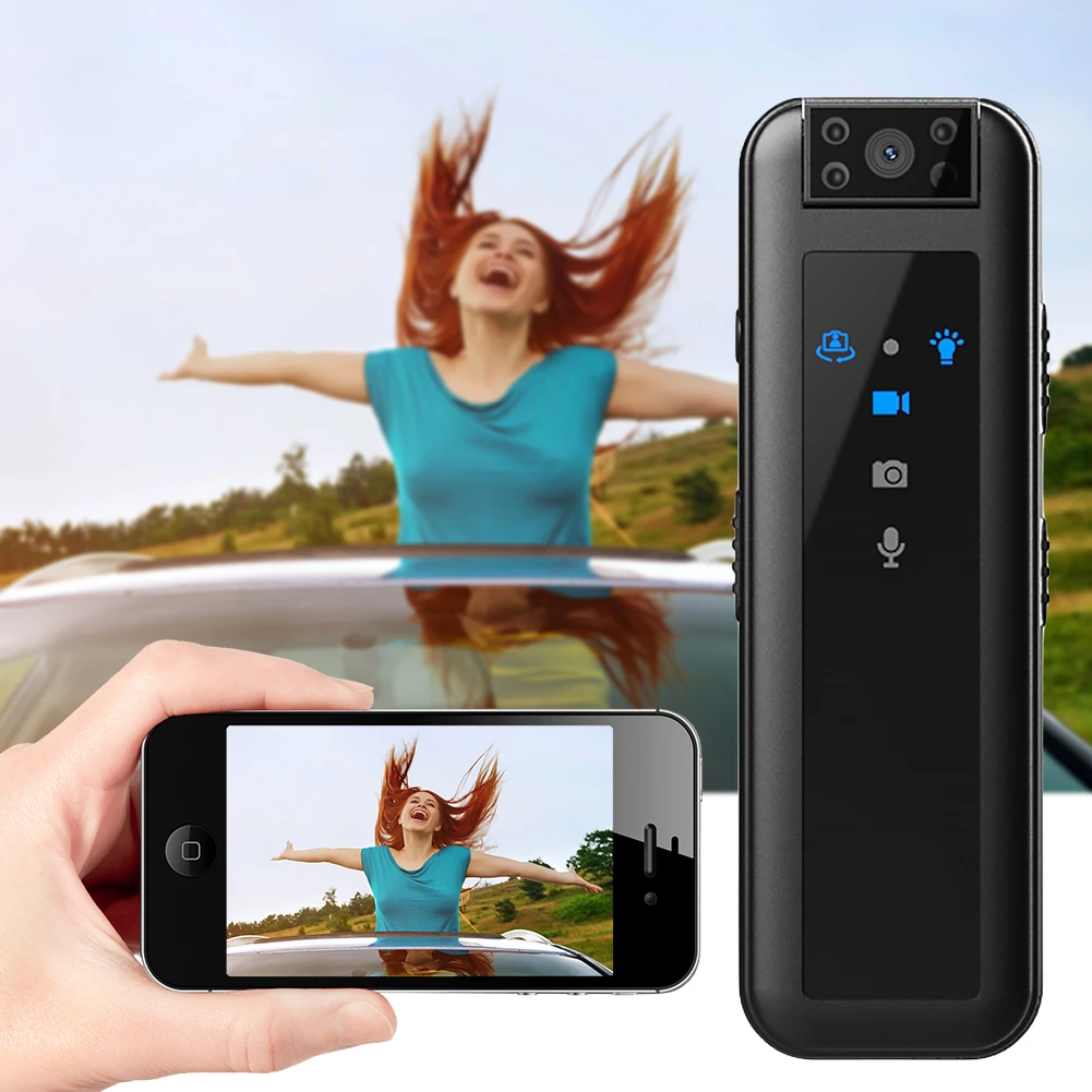 Description Picture 6 of itemMini Law Enforcement Recorder HD1080P Small Digital Video Recorder Infrared Night Vision Miniature Camcorder Back Clip