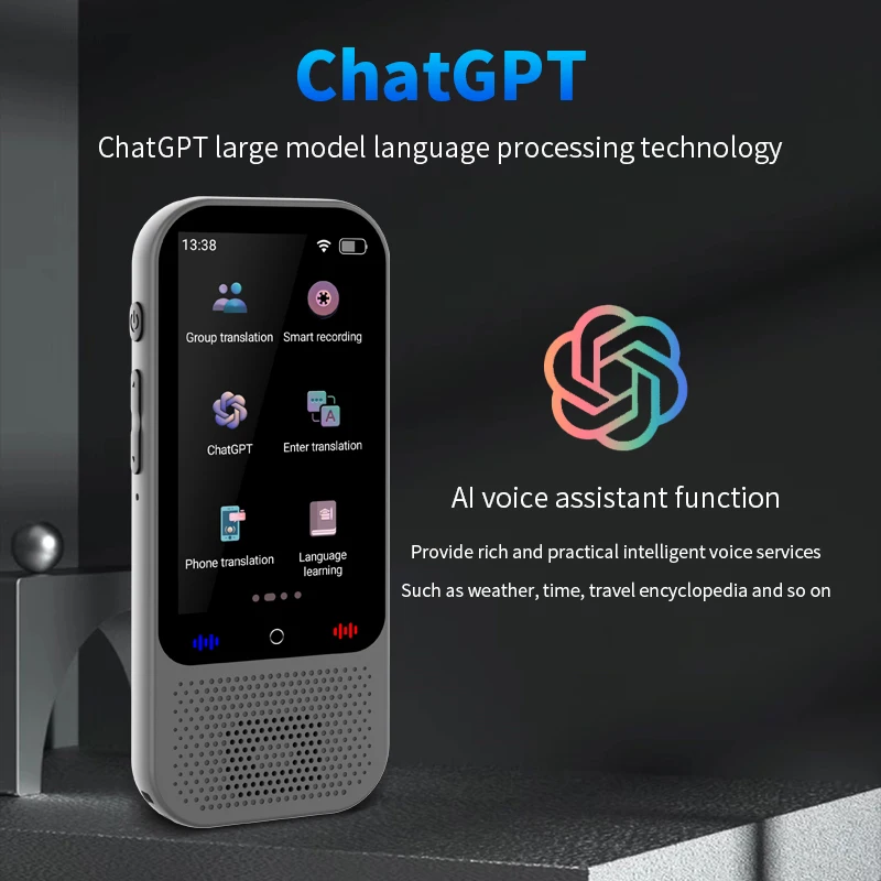 S80 Pro AI Translation Device Real-Time Smart Voice Photo Translator 138 Languages 18 Offline Portable Text Voice Translating voice translator language translator