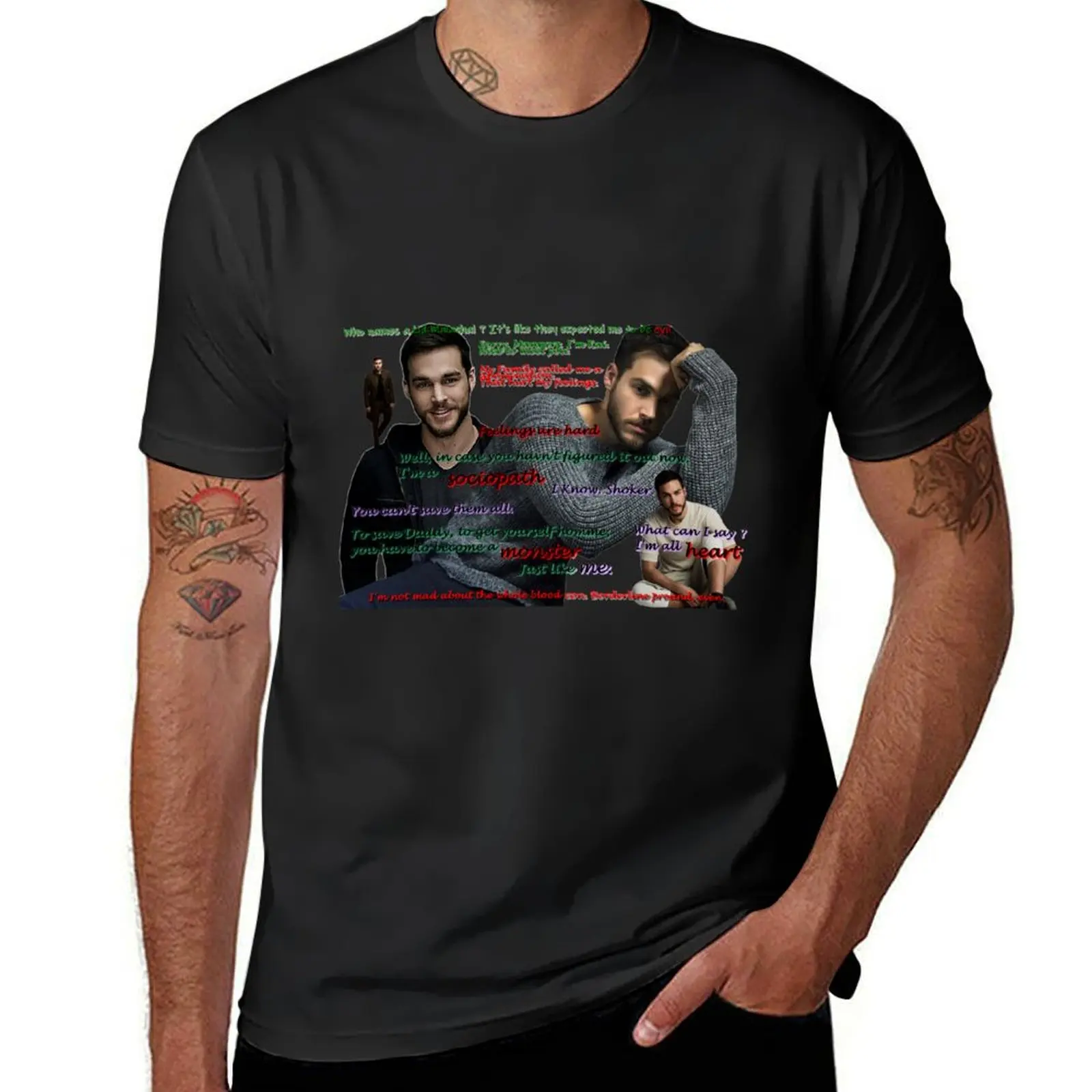 Chris Wood - Kai Parker quotes T-Shirt customs design your own heavyweights Men's t-shirt