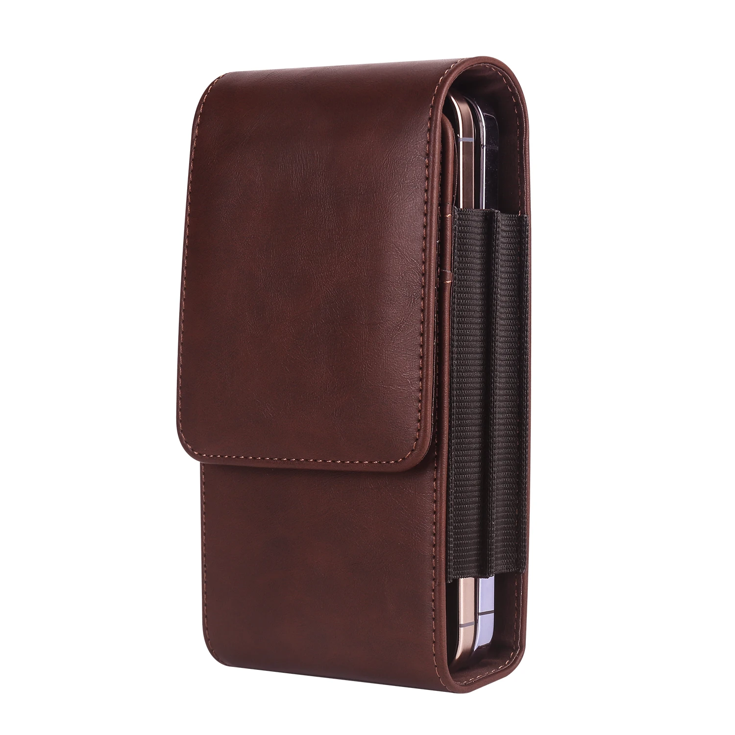 Zweischichtige vertikale Taillen-Handytasche für iPhone 16 Pro Max, Herren-Kartentasche, Ledertasche für Samsung S24 Ultra, 6,7–6,9 Zoll, Holstel – Detail 3