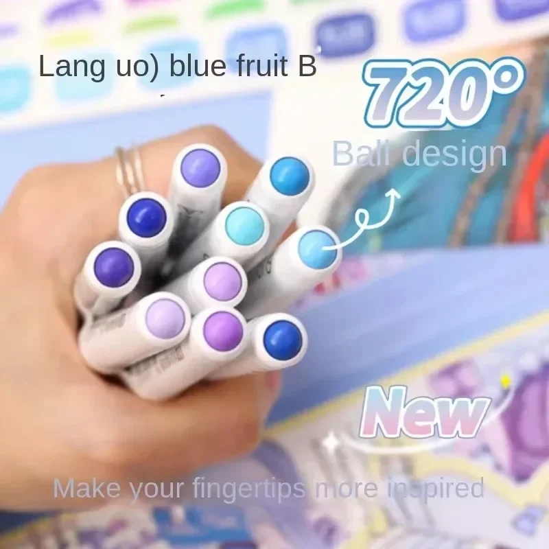 126/9 Color Direct Liquid Acrylic Paint Art Marker Pen DIY Painting Drawing for Christmas Stone Mug Glass Fabric Art Supplies 6