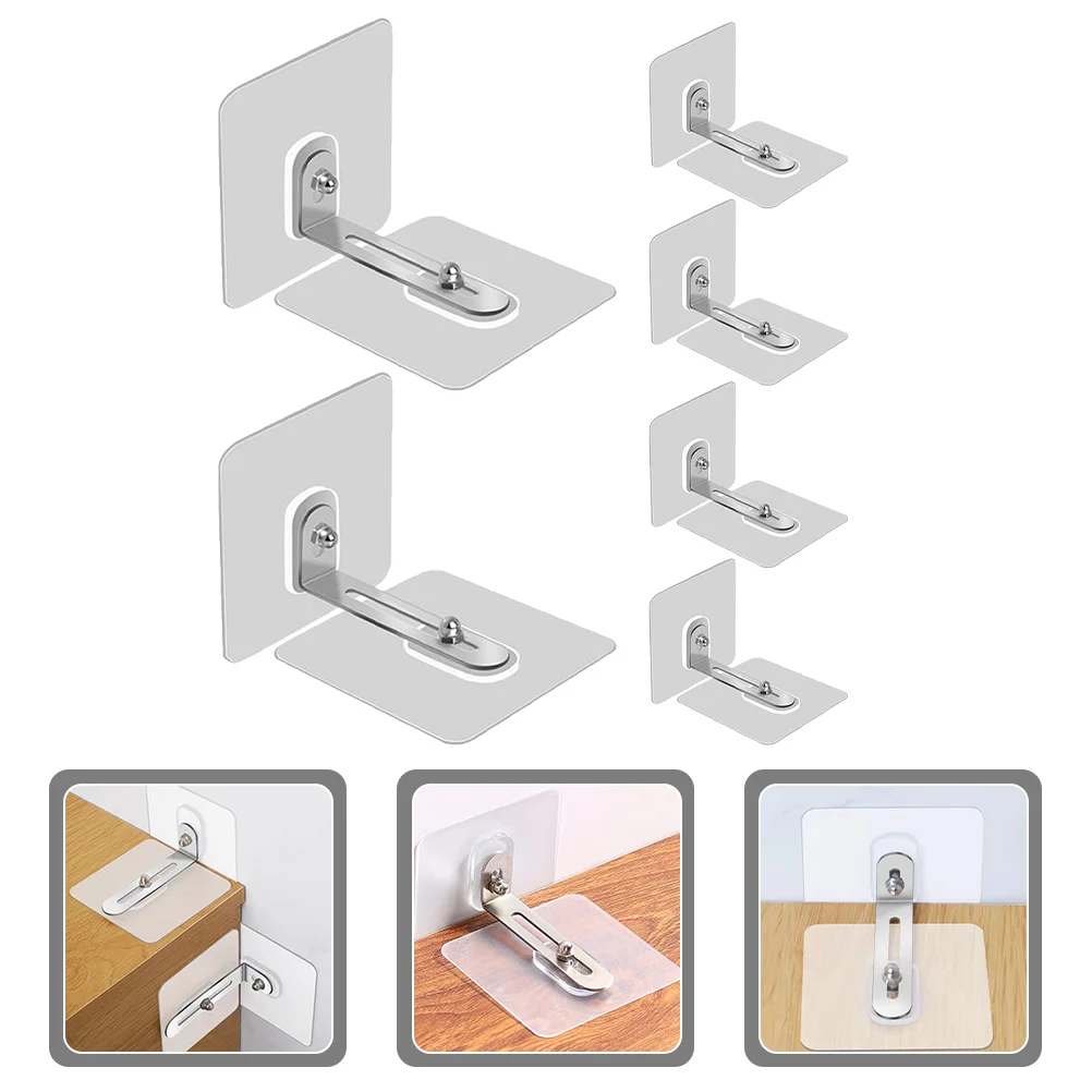 Adhesive Furniture Wall Anchors No Drill Anti Tip Furniture Straps for Baby Proofing Secure Your with Ease furniture wall anchors 6Pcs