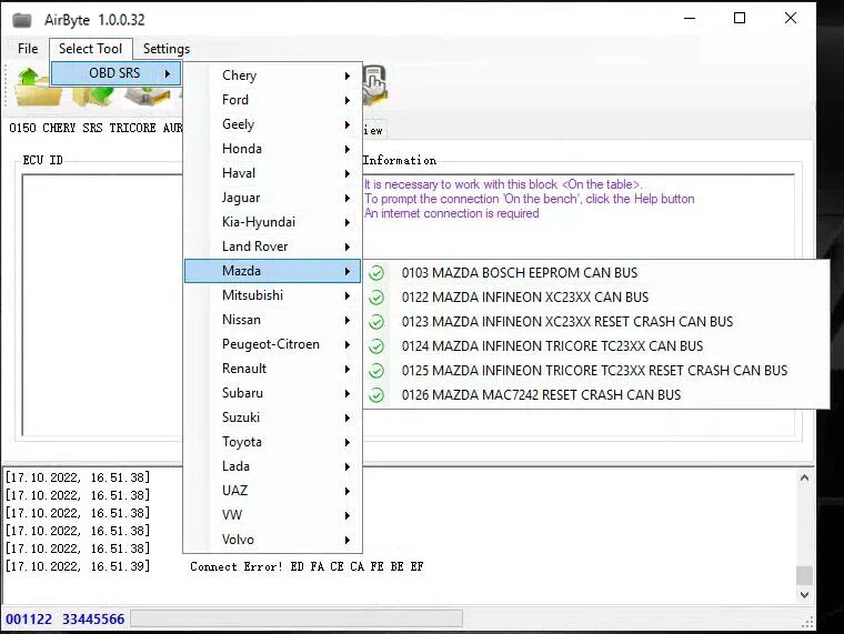 Airbag SRS Crash Daten Reset Tool AirByte 1.0.0.32 Software ECU Programmierer für Können Bus CRASH Klar Unterstützung Jede OBD2 J2534 werkzeug – Detail 8