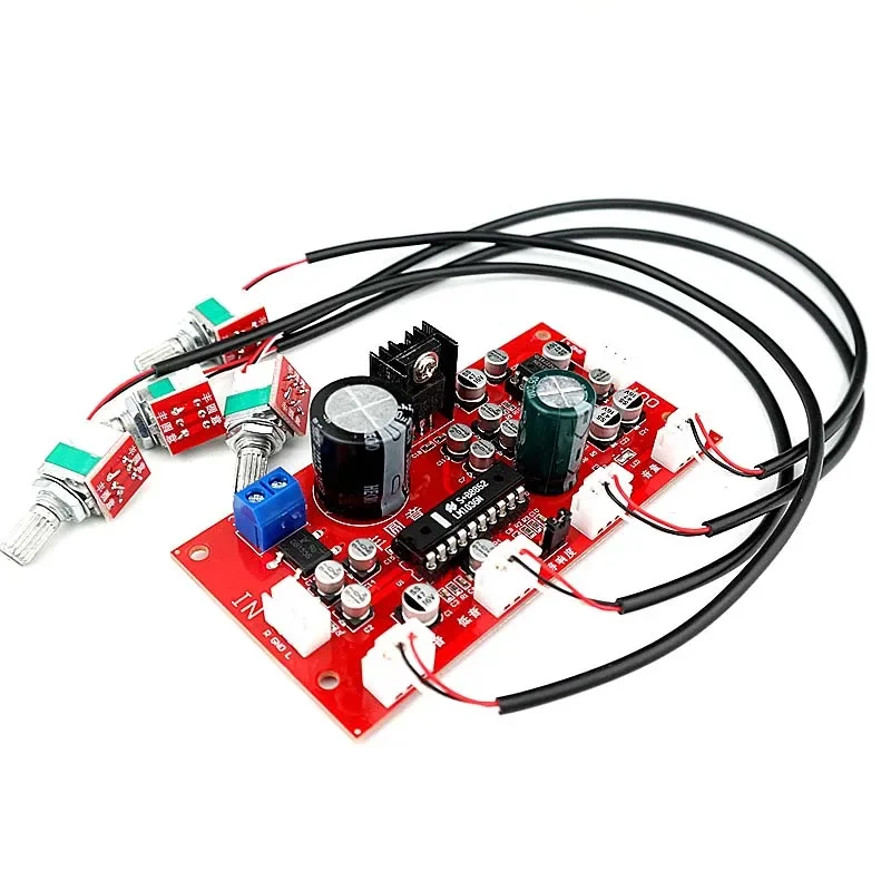 Предусилитель DLHiFi LM1036 NE5532, готовая тюнинговая плата с настройкой высоких басов и регулировкой громкости, управление одним источником питания