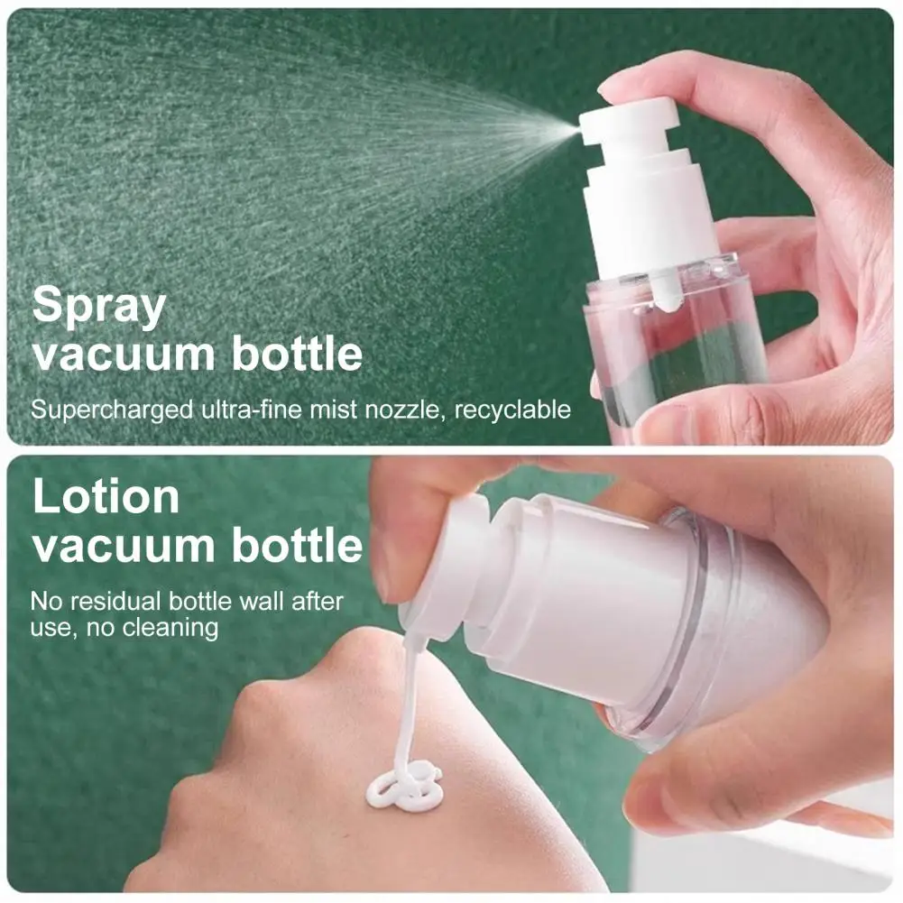 30/50/100ML Lotion Bottle Leak Proof Reusable Press Shampoo Conditioner Cosmetic Bottle Refillable Spray Bottle Empty Container