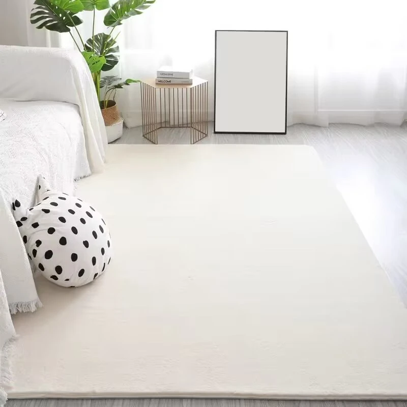 

Nordic Super Cozy Living Room Rug Solid Color Area Coral Carpet Memory Foam Mat for Home Bedroom Decoration Yoga Mat Thick 0.5cm