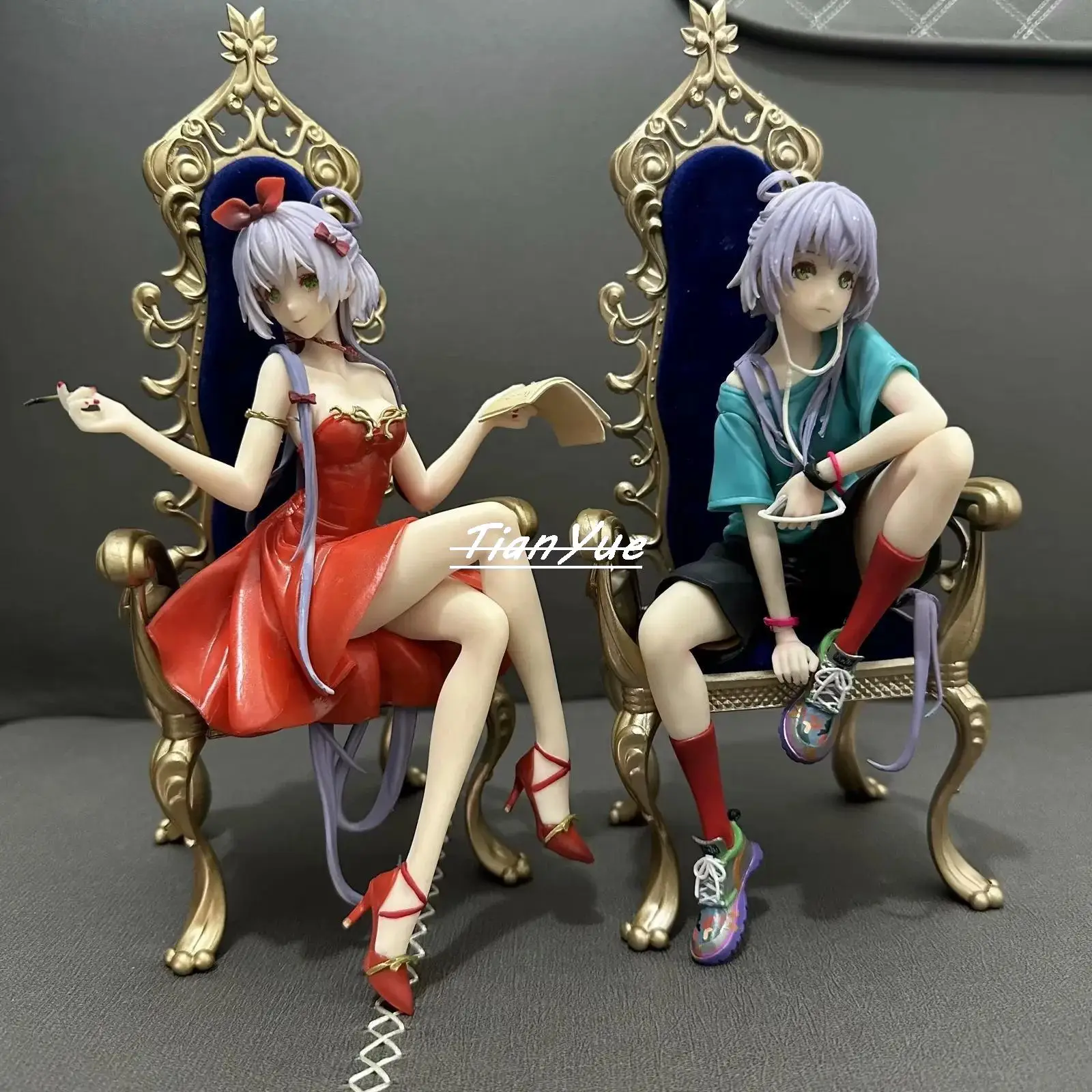 

Вечернее платье из ПВХ с рисунком из аниме «секретный сад», Vsinger, Luo, Tianyi, сексуальная женская модель, 20 см