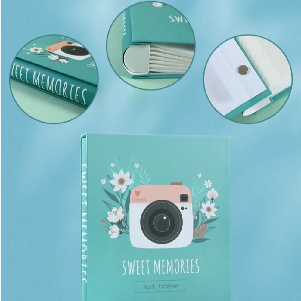 6inch Photo Album 200 Pockets Multi-pocket Family Photo Album Large Capacity Cartoon Pattern Photocard Holder Anniversary