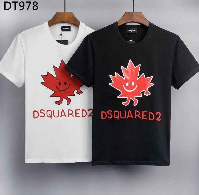 Кленовый лист Dsquared2 Мужчины Женщины влюбленные парная мода Повседневный хлопок