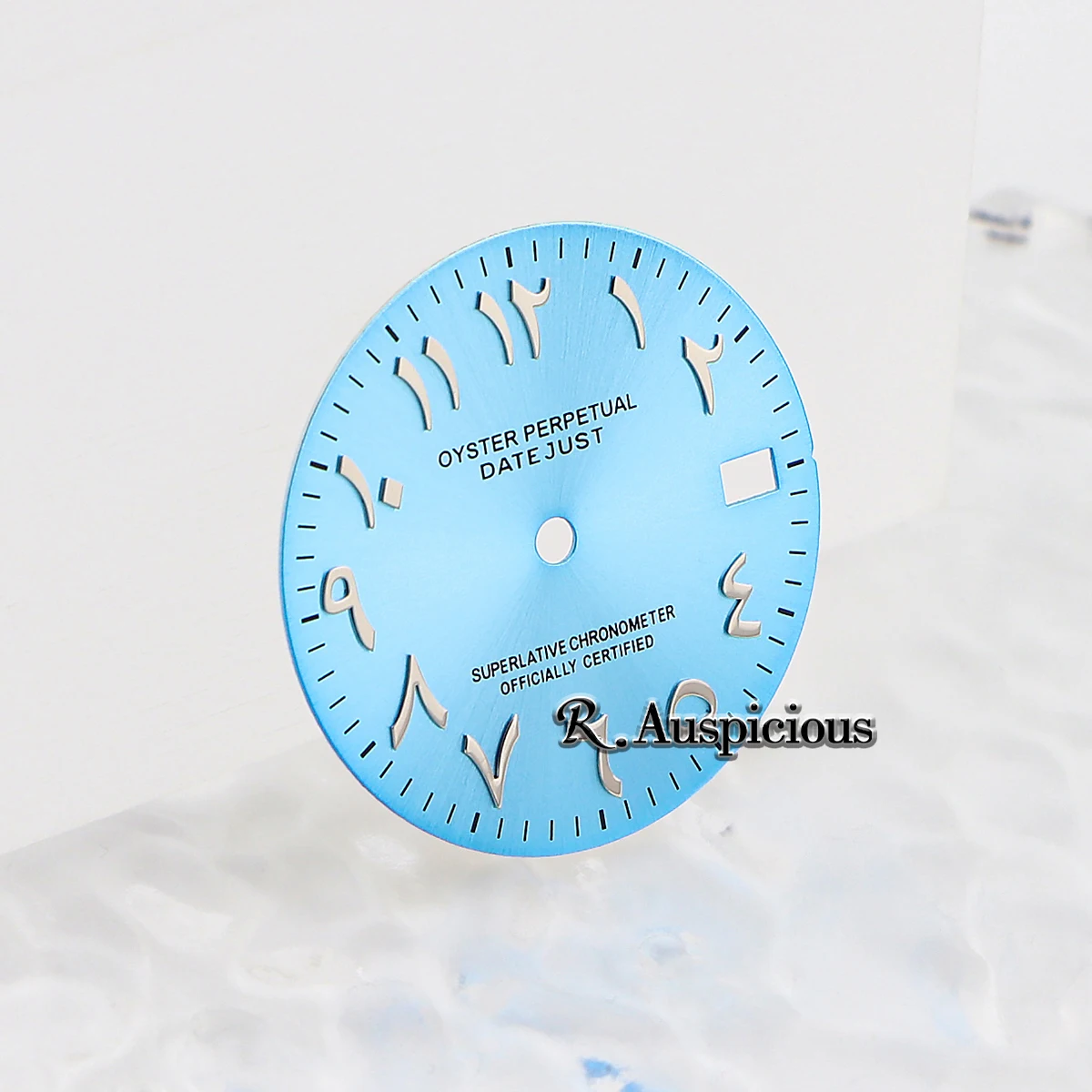 28.5mm Black and White Arabic Math Dial for Watch Repair and Replacement
