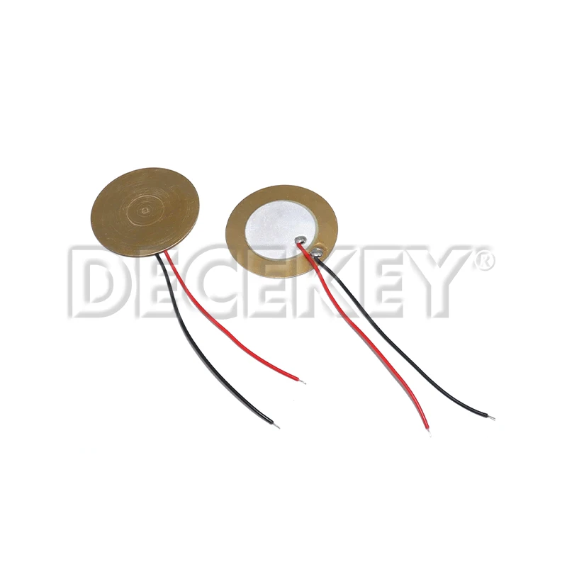5/10/20PCS 버저 압전 피에조 세라믹 웨이퍼 플레이트 피에조 요소 직경 12MM 15MM 18MM 20MM 27MM 35MM 50MM 와이어 포함