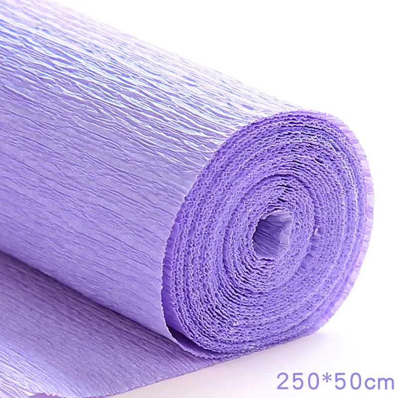 250x50cm Crepe Paper Colored Roll Origami Crinkled Crepe Paper Craft DIY Flowers Decoration Gift Wrapping Thickened Paper Craft - 6