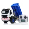 RC Hydraulic 1/14 Metal Dumper Truck 4x4 Remote Control Dump Car Tipper Assembled Painted Model with Sounds Spotlight THZH1820 1