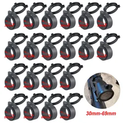 Transparent Rifle Scope Lens Cover Flip-Up Quick Spring Protection Cap (30mm)