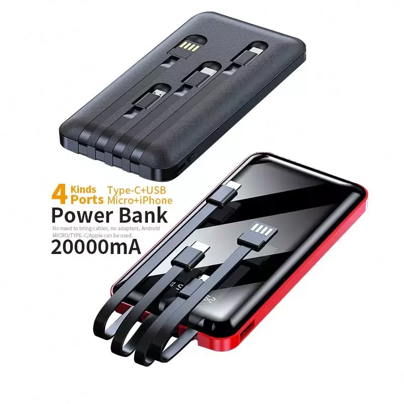 ALING Power Bank 20000mAh Portable Charger Quick Charging Power Bank LED  Digital Display 2.1A Fast Charging Power Bank Backup Charger, Compatible  with All Smart Phones 