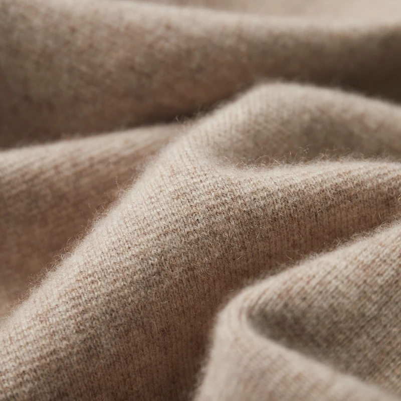 Men's Sweater Knitted Cardigan In Autumn And Winter Is A New Loose Outerwear Lapel 100% Pure Wool Casual Coat 2