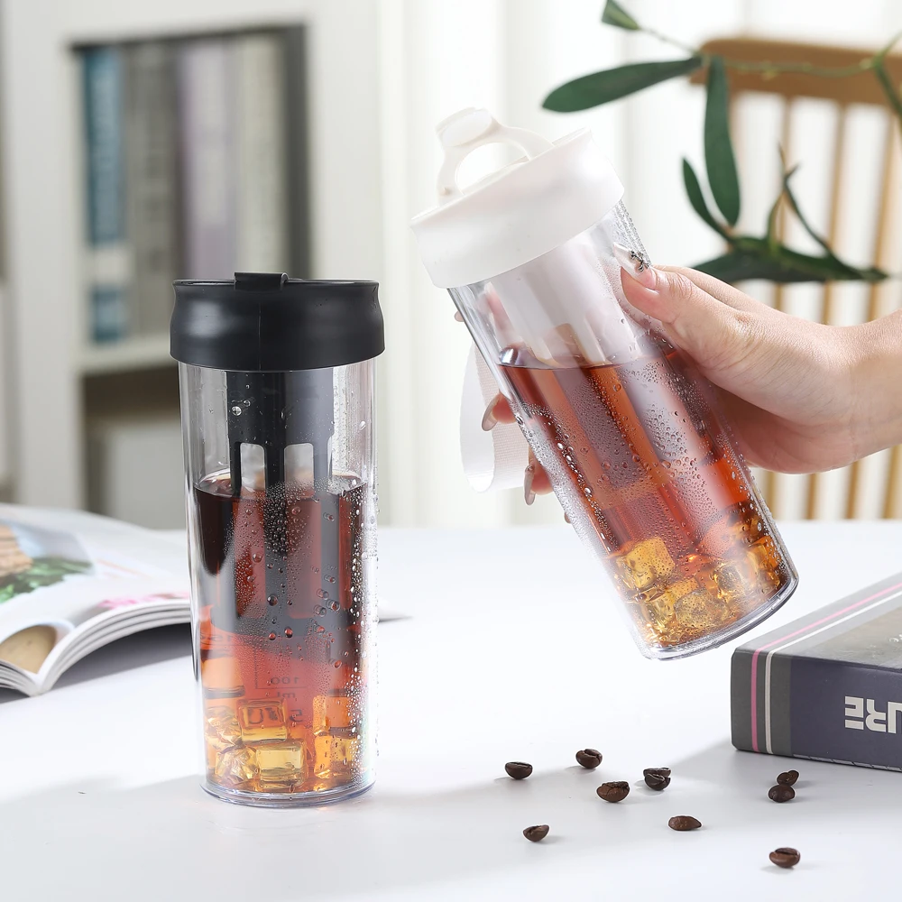 Portable Cold Brew Coffee and Tea Infuser Bottle