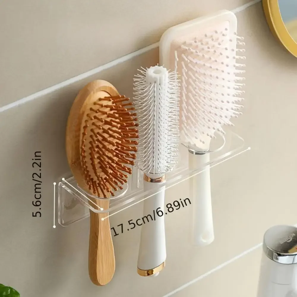 1Pc Multi-purpose Transparent Acrylic Bathroom Comb Holder for Vanity Organization for Easy Access and Convenience 4