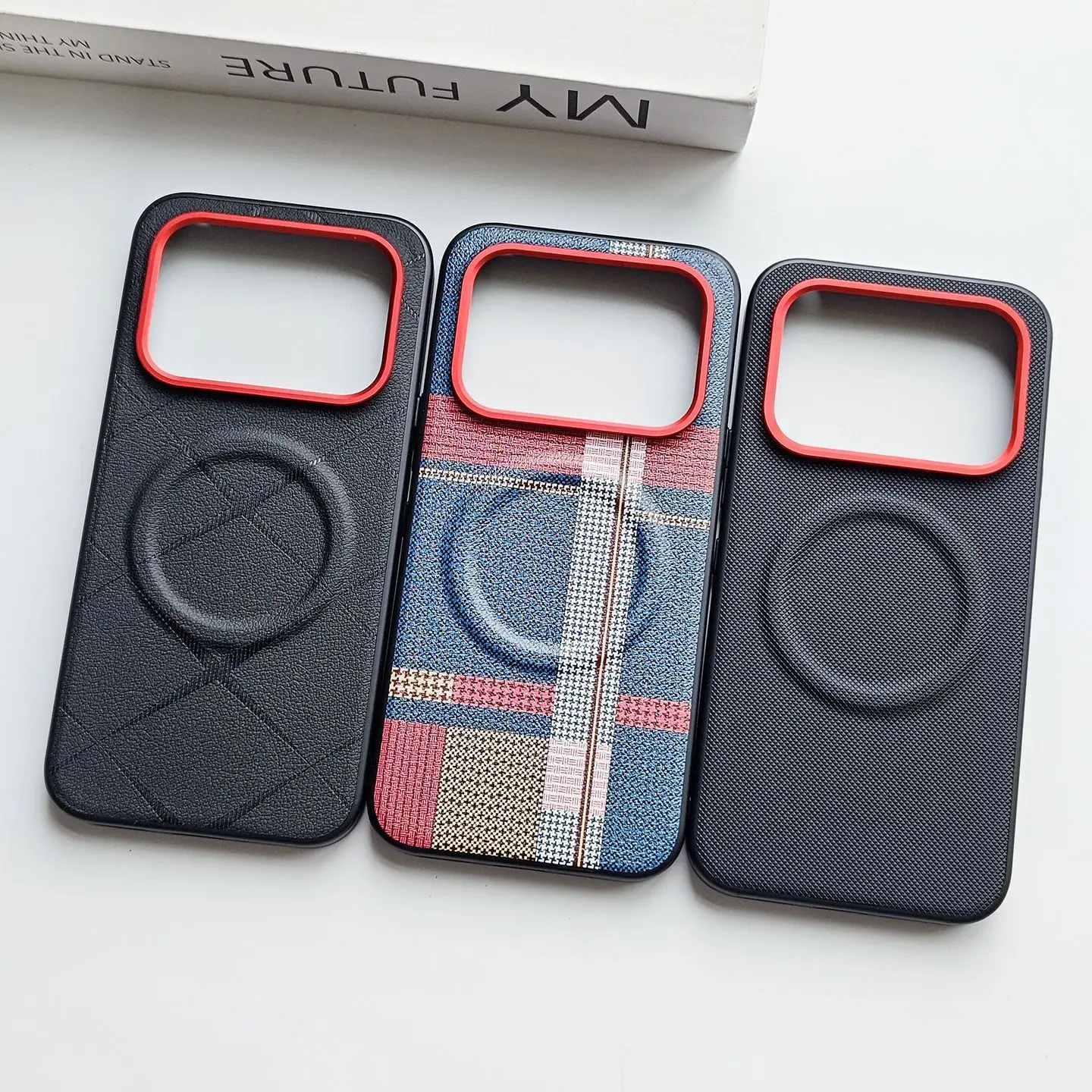 Luxury Matte Metal Lens Magnetic Anti-Fingerprint Phone Case with Anti-Shake Protection