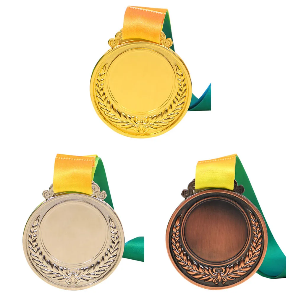 Gold Silver Bronze Award Medal Winner Reward Outdoor Sport Football Competition Prizes Medal for Kids Souvenir Gift