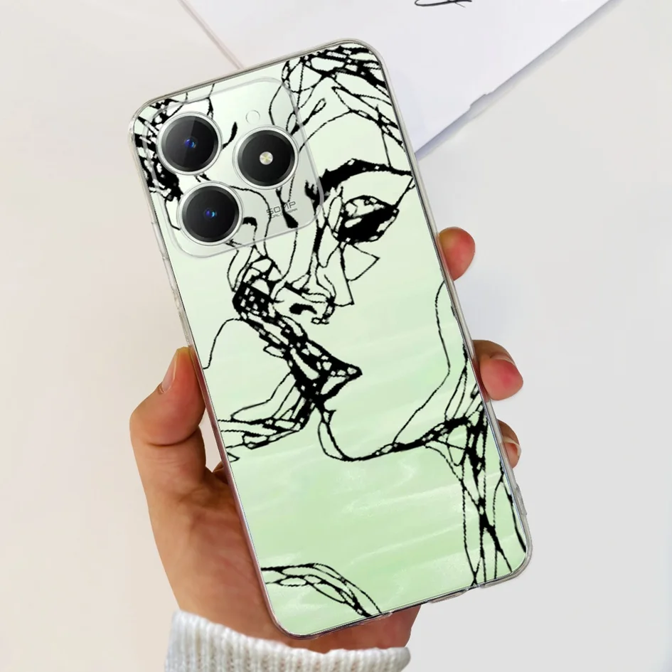 Cute Love Heart Soft Clear Silicone Protective Phone Case