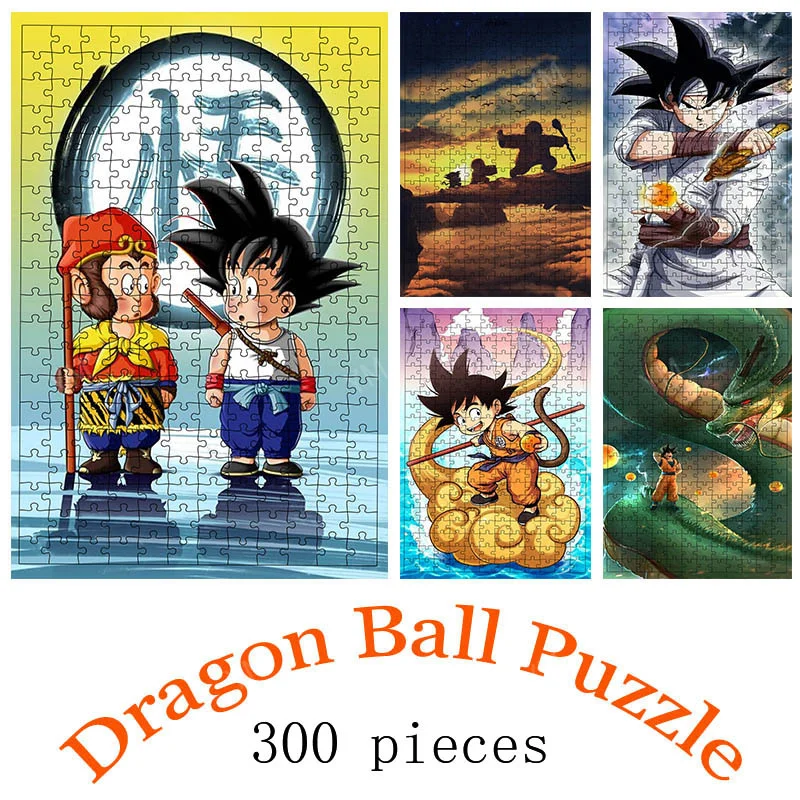 

Children's Educational Toys Paper Puzzle 300 Pieces Bandai Dragon Ball High-Quality Printing Puzzle Learning Education Kid Toys