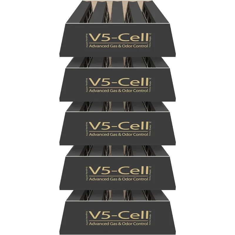IQAir V5-Cell Filter 5Pk Genuine Replacement Air Filter HealthPro Plus Activated Carbon & Alumina Versatile Odor Control