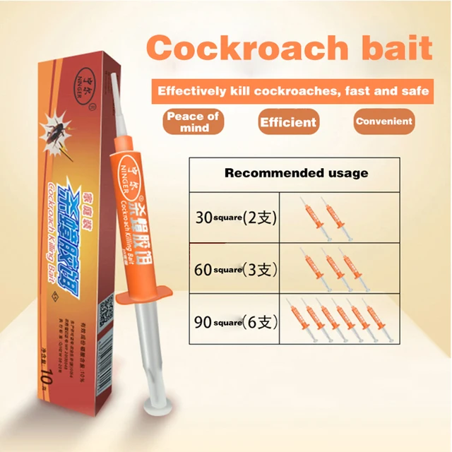 4 db Erőteljes Hatékony Csótányvezérlő Gél Roach Gyilkos Csali Csótány Taszító Por Kártevőirtó Csalik - Image 3