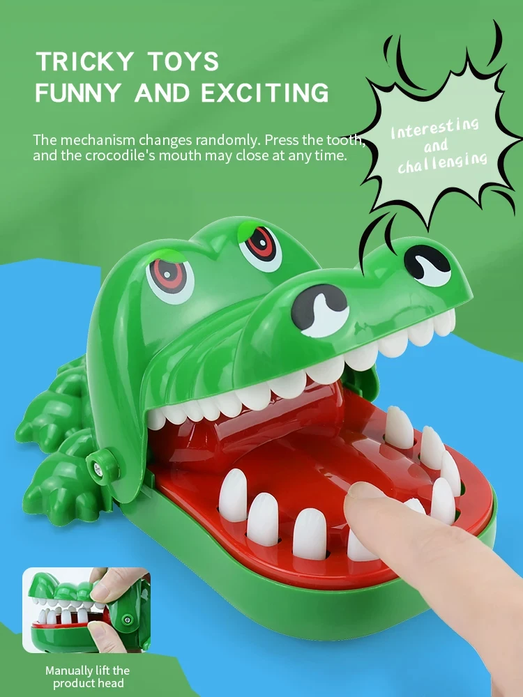 Bite hand crocodile children's toy stress relief toy parent-child interactive party prank toy image 6